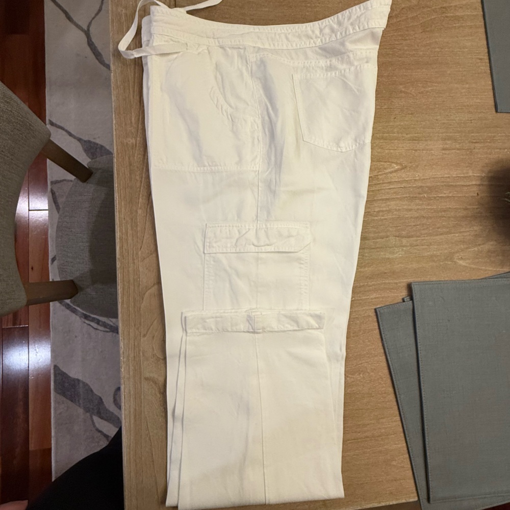 Women’s XL Eileen Fisher White Trousers